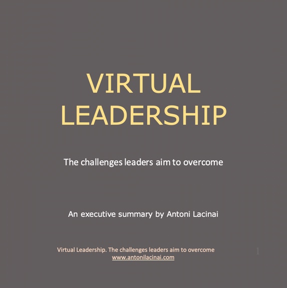 Read more about the article Executive summary of the book Virtual leadership